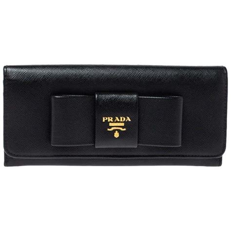 prada wallet bow saffiano|Prada odette saffiano.